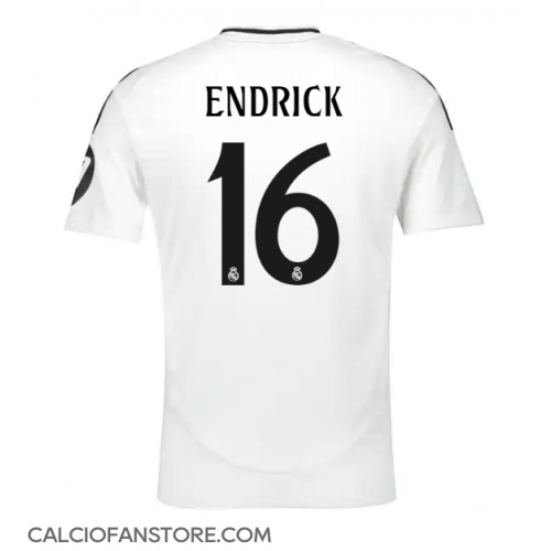 Maglia Calcio Real Madrid Endrick #16 Prima Divisa 2024-25 Manica Corta